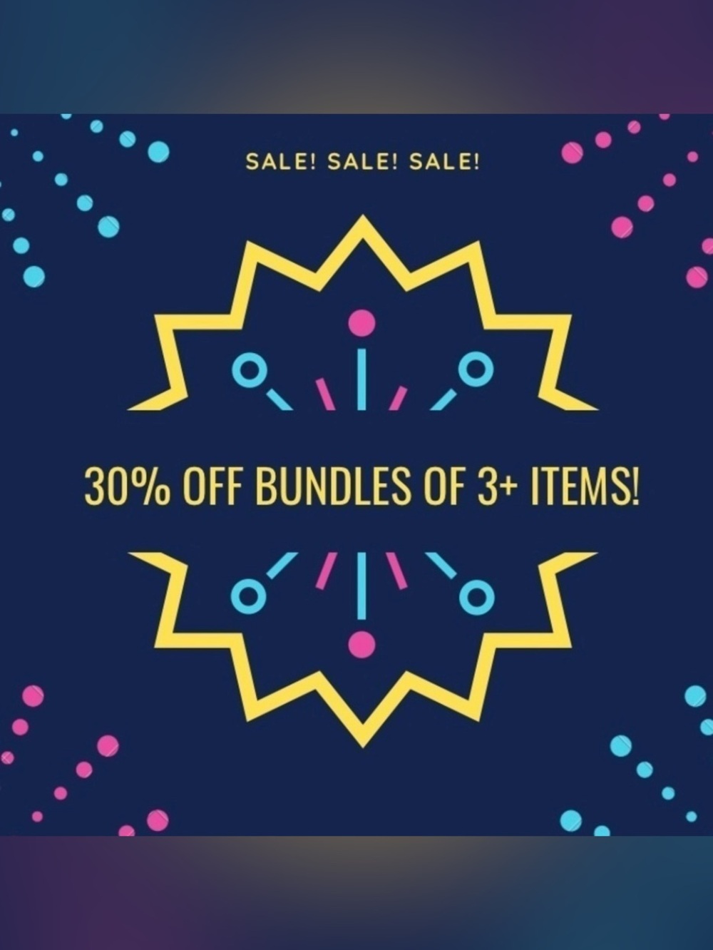 30% off for bundles of 3 or more items🩵💚💜